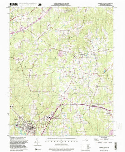 United States Geological Survey Lawrenceville, VA (1997, 24000-Scale) digital map