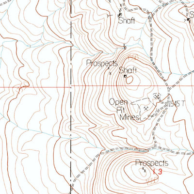 United States Geological Survey Laws, CA (1984, 24000-Scale) digital map