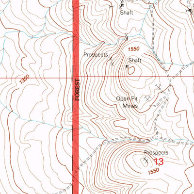 United States Geological Survey Laws, CA (1994, 24000-Scale) digital map