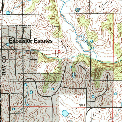 United States Geological Survey Lawson, MO (1990, 24000-Scale) digital map