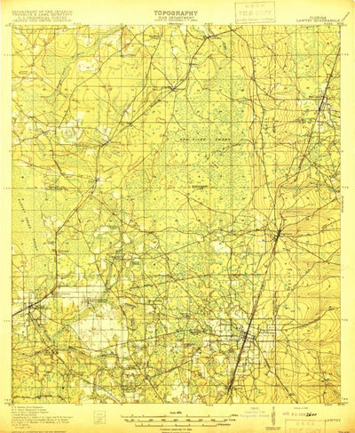 United States Geological Survey Lawtey, FL (1918, 62500-Scale) digital map