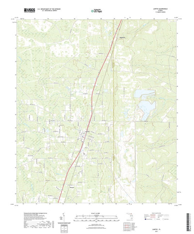 United States Geological Survey Lawtey, FL (2021, 24000-Scale) digital map
