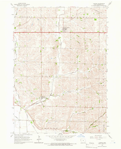 United States Geological Survey Lawton, IA (1964, 24000-Scale) digital map