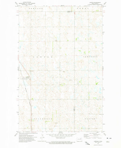 United States Geological Survey Lawton, ND (1972, 24000-Scale) digital map