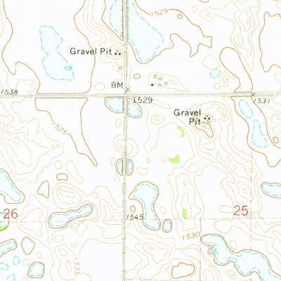United States Geological Survey Lawton, ND (1972, 24000-Scale) digital map