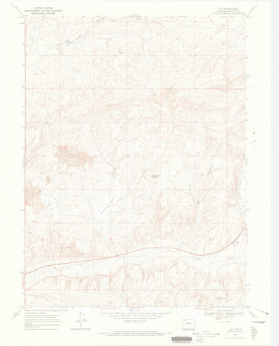 United States Geological Survey Lay, CO (1969, 24000-Scale) digital map