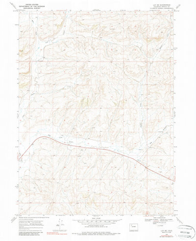 United States Geological Survey Lay SE, CO (1969, 24000-Scale) digital map