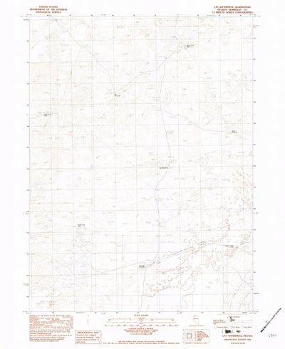 United States Geological Survey Lay Waterhole, NV (1982, 24000-Scale) digital map
