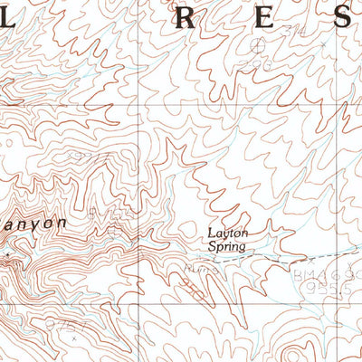 United States Geological Survey Layton Spring, CA (1984, 24000-Scale) digital map
