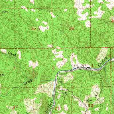 United States Geological Survey Laytonville, CA (1951, 62500-Scale) digital map