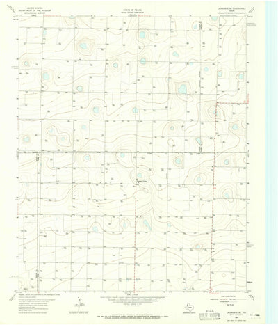 United States Geological Survey Lazbuddie SE, TX (1963, 24000-Scale) digital map