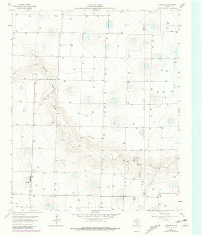 United States Geological Survey Lazbuddie, TX (1963, 24000-Scale) digital map
