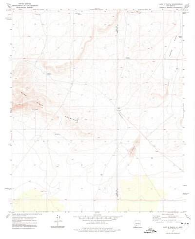 United States Geological Survey Lazy E Ranch, NM (1972, 24000-Scale) digital map