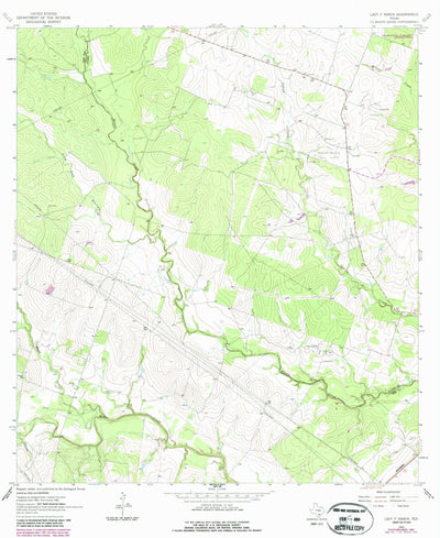 United States Geological Survey Lazy F Ranch, TX (1963, 24000-Scale) digital map