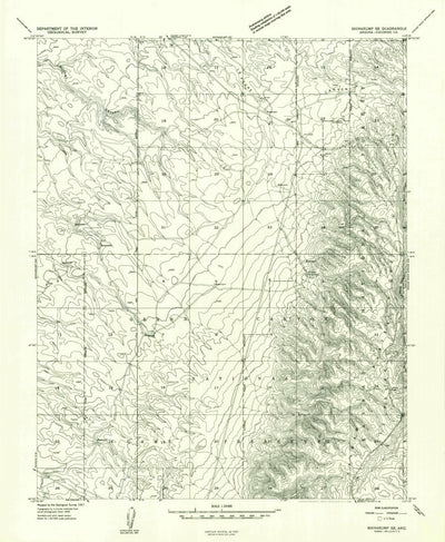 United States Geological Survey Le Fevre Ridge, AZ (1957, 24000-Scale) digital map