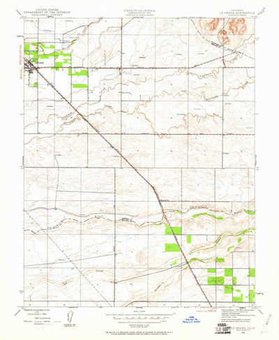 United States Geological Survey Le Grand, CA (1946, 24000-Scale) digital map