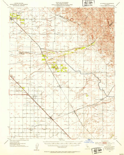 United States Geological Survey Le Grand, CA (1946, 62500-Scale) digital map