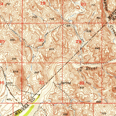 United States Geological Survey Le Grand, CA (1946, 62500-Scale) digital map
