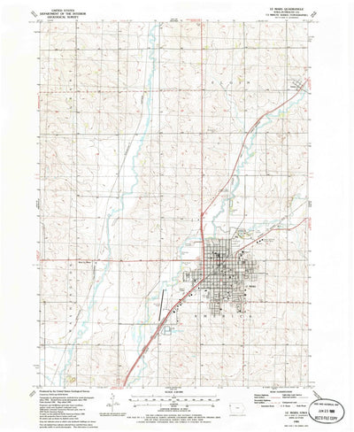 United States Geological Survey Le Mars, IA (1985, 24000-Scale) digital map