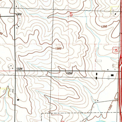 United States Geological Survey Le Mars, IA (1985, 24000-Scale) digital map