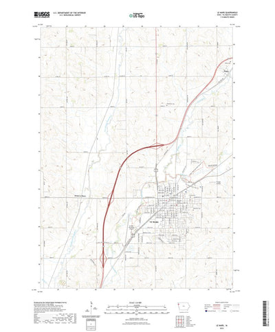 United States Geological Survey Le Mars, IA (2022, 24000-Scale) digital map