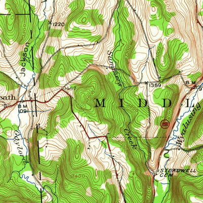 United States Geological Survey Le Raysville, PA-NY (1943, 62500-Scale) digital map