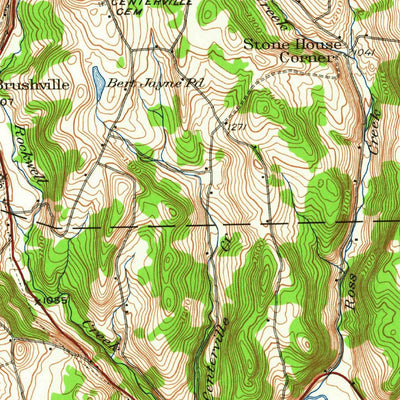 United States Geological Survey Le Raysville, PA-NY (1943, 62500-Scale) digital map