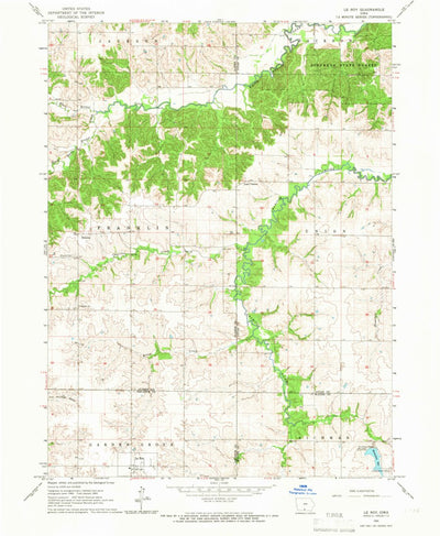 United States Geological Survey Le Roy, IA (1965, 24000-Scale) digital map