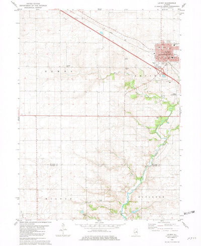 United States Geological Survey Le Roy, IL (1981, 24000-Scale) digital map