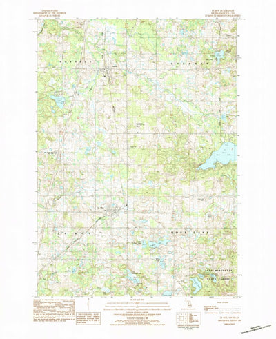United States Geological Survey Le Roy, MI (1983, 25000-Scale) digital map