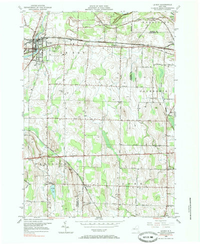United States Geological Survey Le Roy, NY (1950, 24000-Scale) digital map