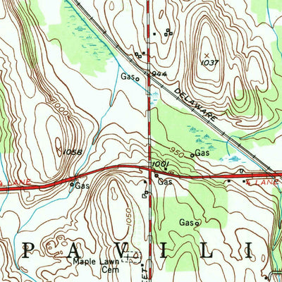 United States Geological Survey Le Roy, NY (1950, 24000-Scale) digital map