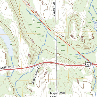 United States Geological Survey Le Roy, NY (2023, 24000-Scale) digital map