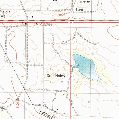 United States Geological Survey Lea, NM (1984, 24000-Scale) digital map