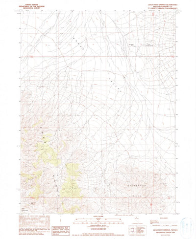 United States Geological Survey Leach Hot Springs, NV (1990, 24000-Scale) digital map