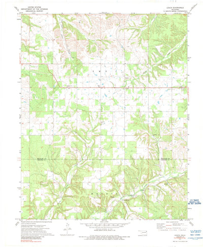 United States Geological Survey Leach, OK (1972, 24000-Scale) digital map
