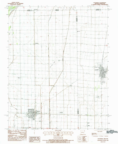 United States Geological Survey Leachville, AR-MO (1983, 24000-Scale) digital map