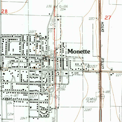 United States Geological Survey Leachville, AR-MO (1983, 24000-Scale) digital map