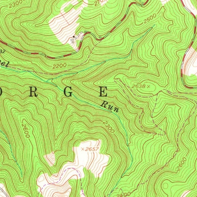 United States Geological Survey Lead Mine, WV (1959, 24000-Scale) digital map
