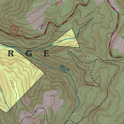 United States Geological Survey Lead Mine, WV (1995, 24000-Scale) digital map