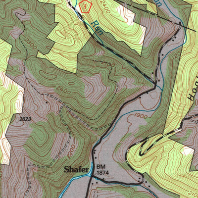 United States Geological Survey Lead Mine, WV (1995, 24000-Scale) digital map