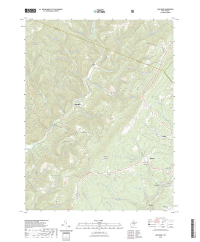 United States Geological Survey Lead Mine, WV (2023, 24000-Scale) digital map