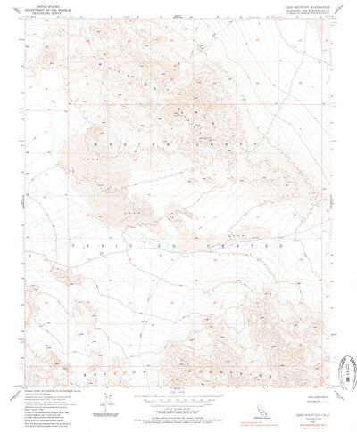 United States Geological Survey Lead Mountain, CA (1955, 24000-Scale) digital map