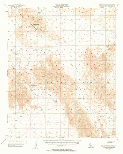 United States Geological Survey Lead Mountain, CA (1955, 62500-Scale) digital map