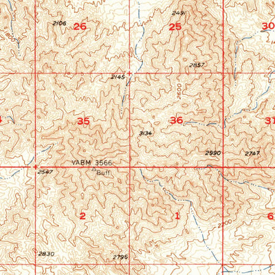 United States Geological Survey Lead Mountain, CA (1955, 62500-Scale) digital map