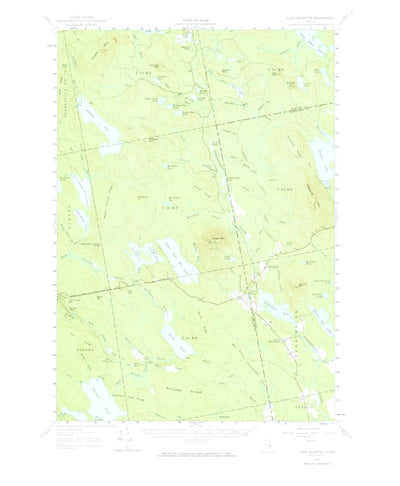 United States Geological Survey Lead Mountain, ME (1957, 62500-Scale) digital map