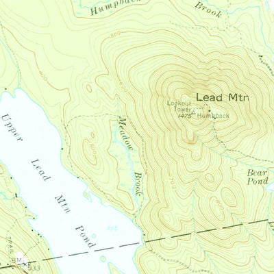 United States Geological Survey Lead Mountain, ME (1957, 62500-Scale) digital map