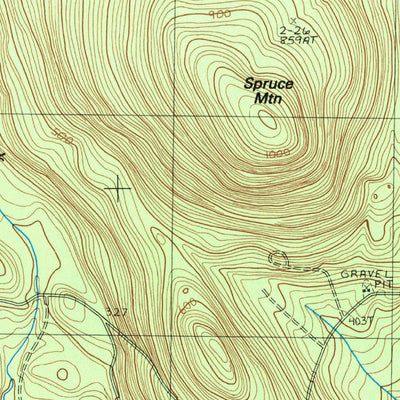 United States Geological Survey Lead Mountain, ME (1987, 24000-Scale) digital map
