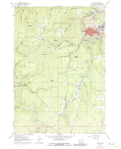 United States Geological Survey Lead, SD (1961, 24000-Scale) digital map