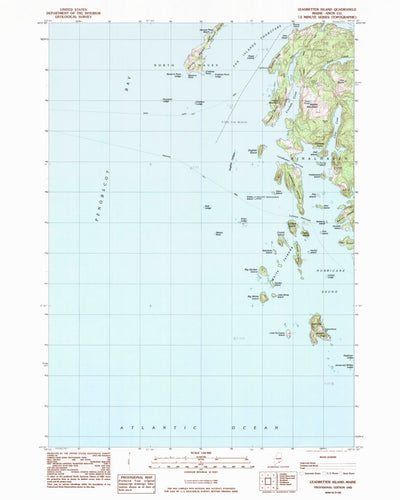United States Geological Survey Leadbetter Island, ME (1982, 24000-Scale) digital map